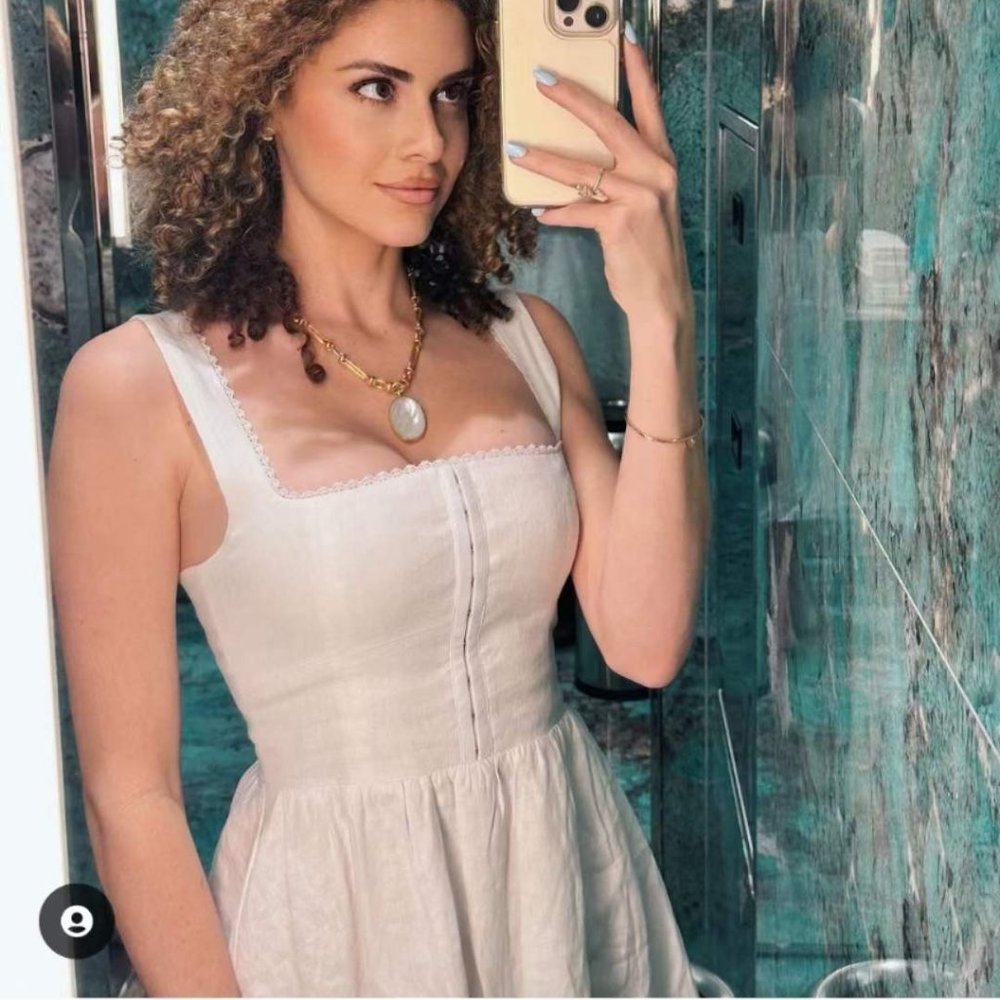 Reformation White Midi Dress